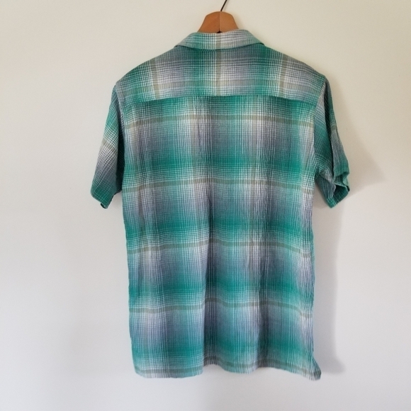 Patagonia Plaid Organic Cotton Collared Button Down Shirt Size Small - Picture 2 of 6